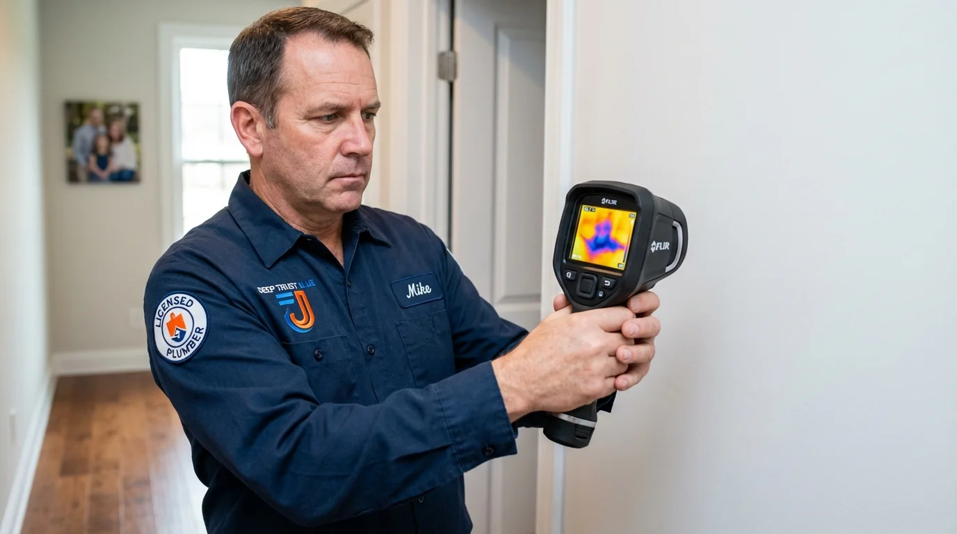 Thermal imaging leak detection by Johns Plumbing LLC in Fort Montgomery