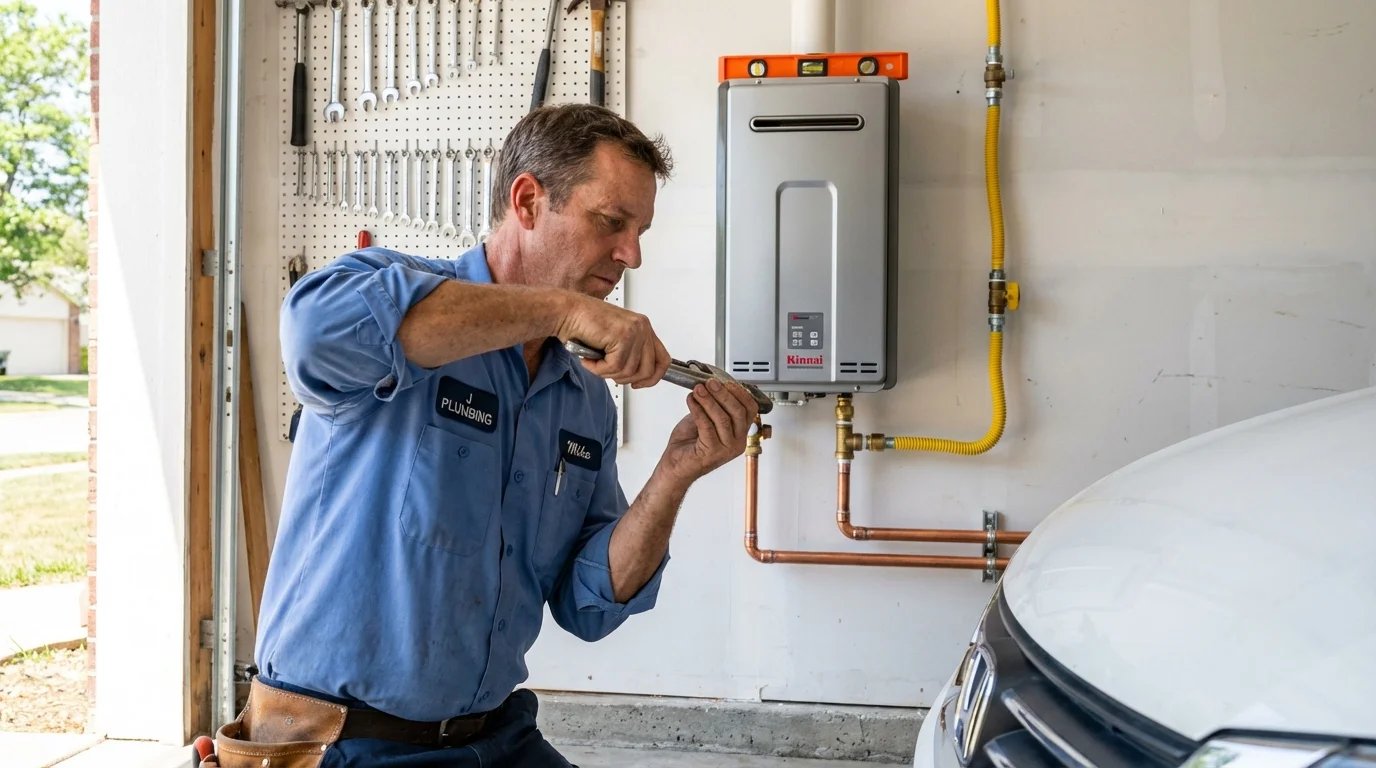 Tankless water heater installation by a Johns Plumbing LLC plumber in Fort Montgomery